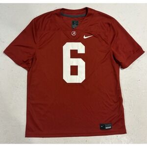 Men's Nike Devonta Smith #6 Alabama Crimson Tide NCAA Jersey Sz L Red RARE